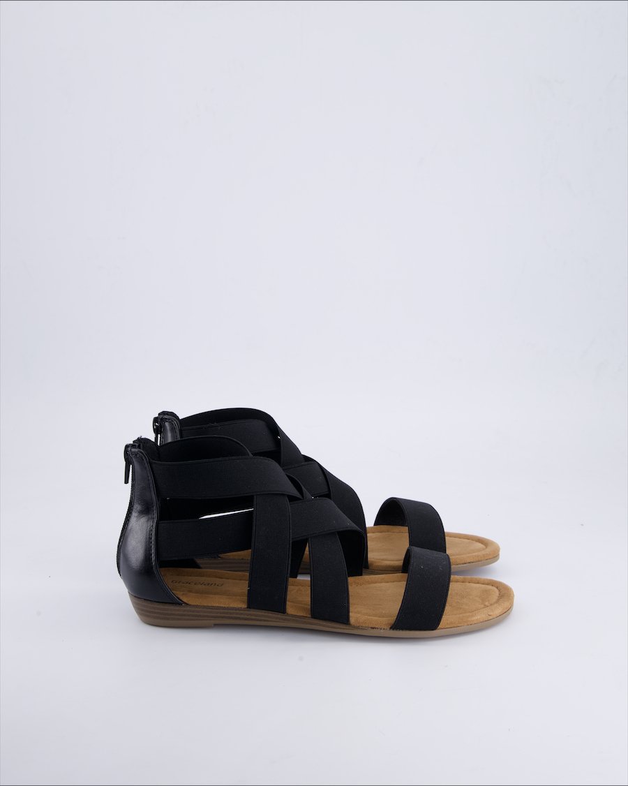 Graceland Sandals Cloth Black 39 EU