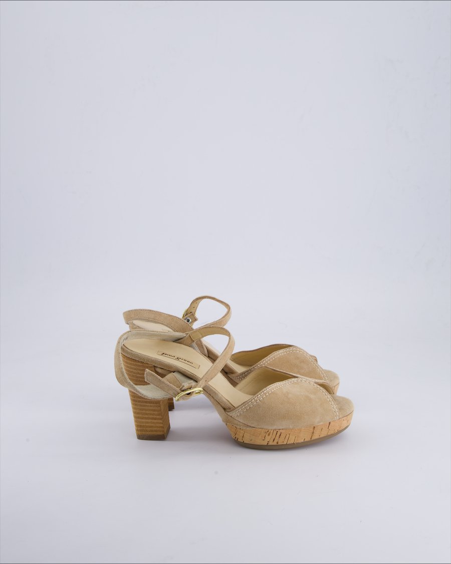 Paul Green Heels Suede Beige 36 EU