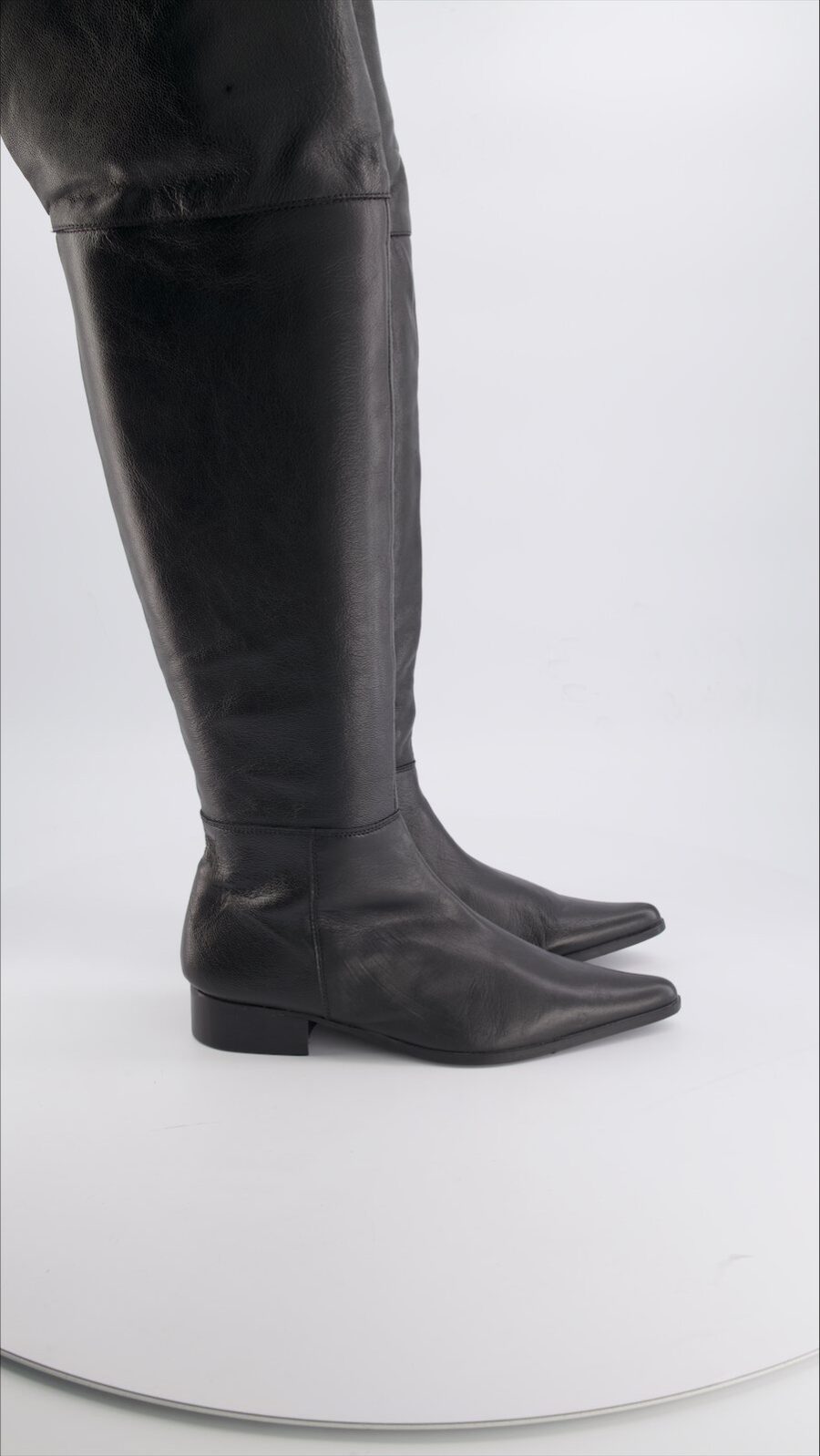 Unbranded Boots Leather Black 38 EU