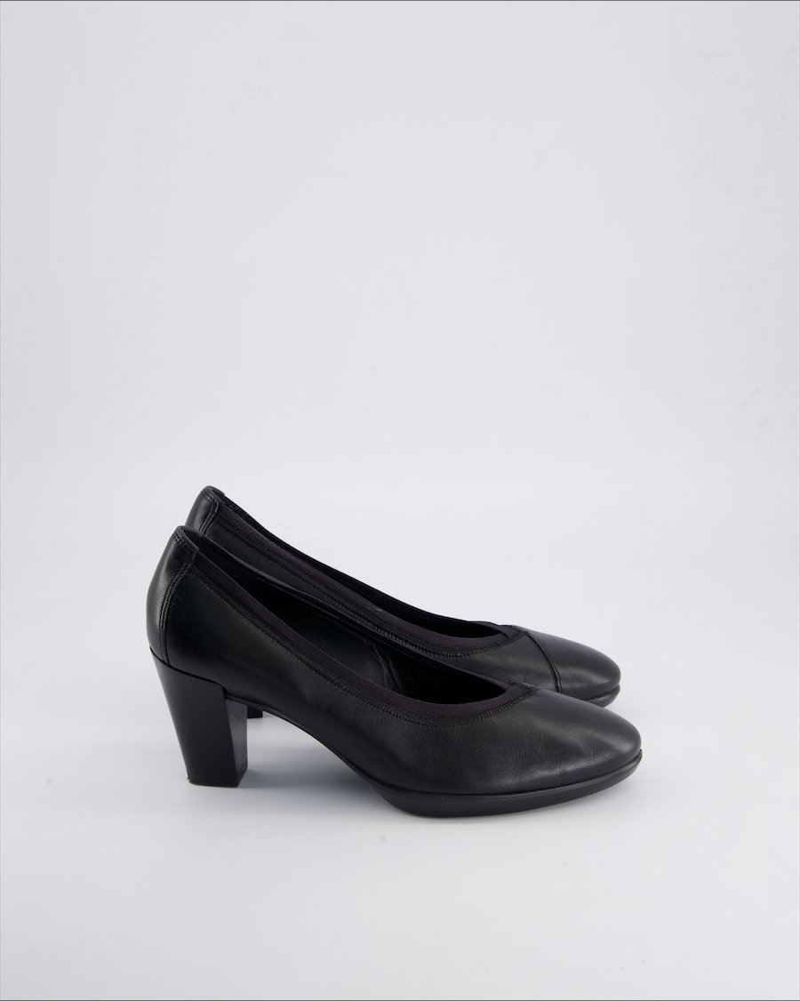 Ecco Heels Leather Black 40 EU