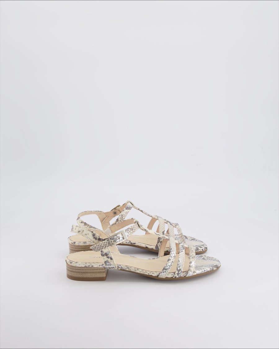 Gabor Sandals Leather Beige 37 EU