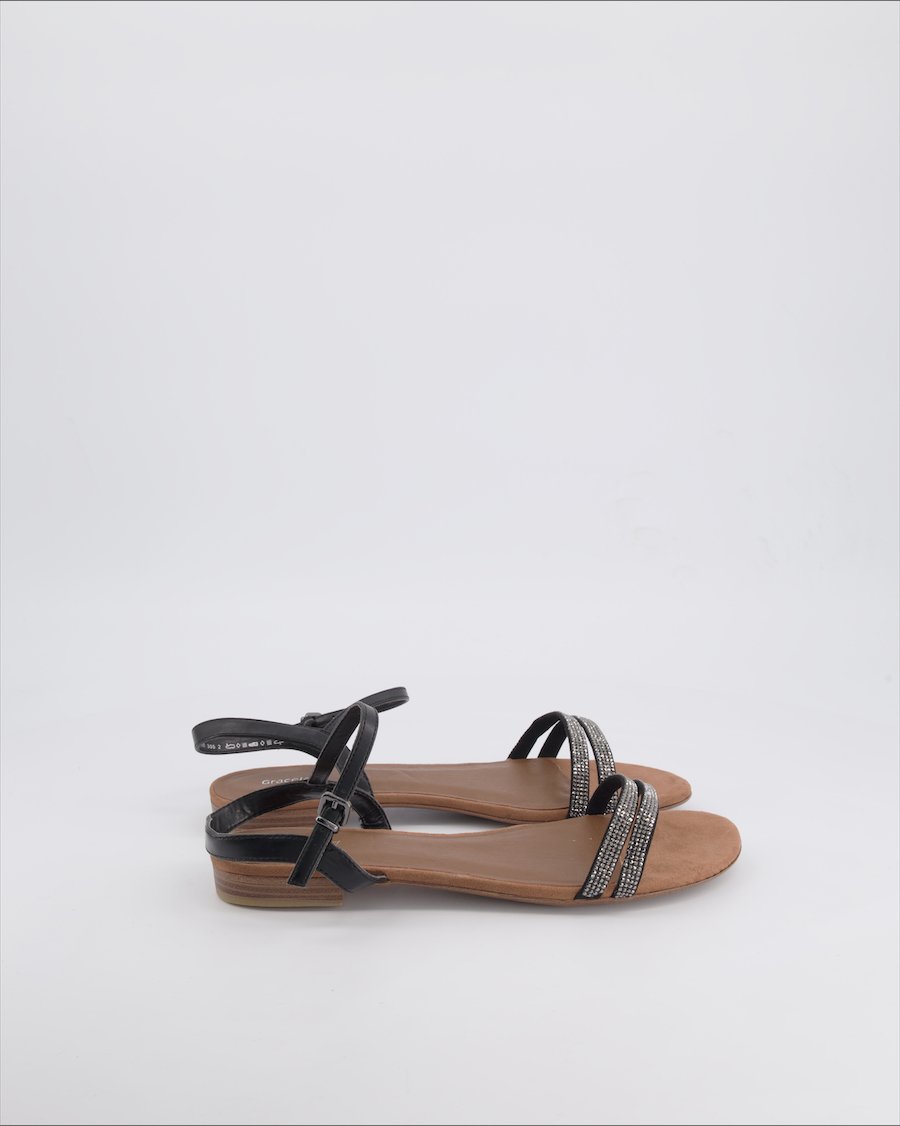 Graceland Sandals Polyurethane Black 39 EU