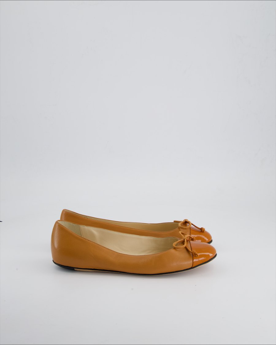 Navyboot Ballerinas Leather Camel 38 EU