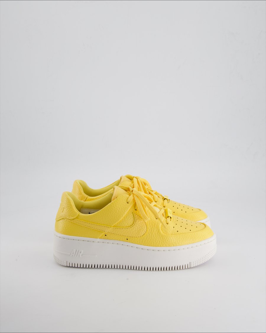 Nike Af1 Sage Low Trainers Leather Yellow 37.5 EU