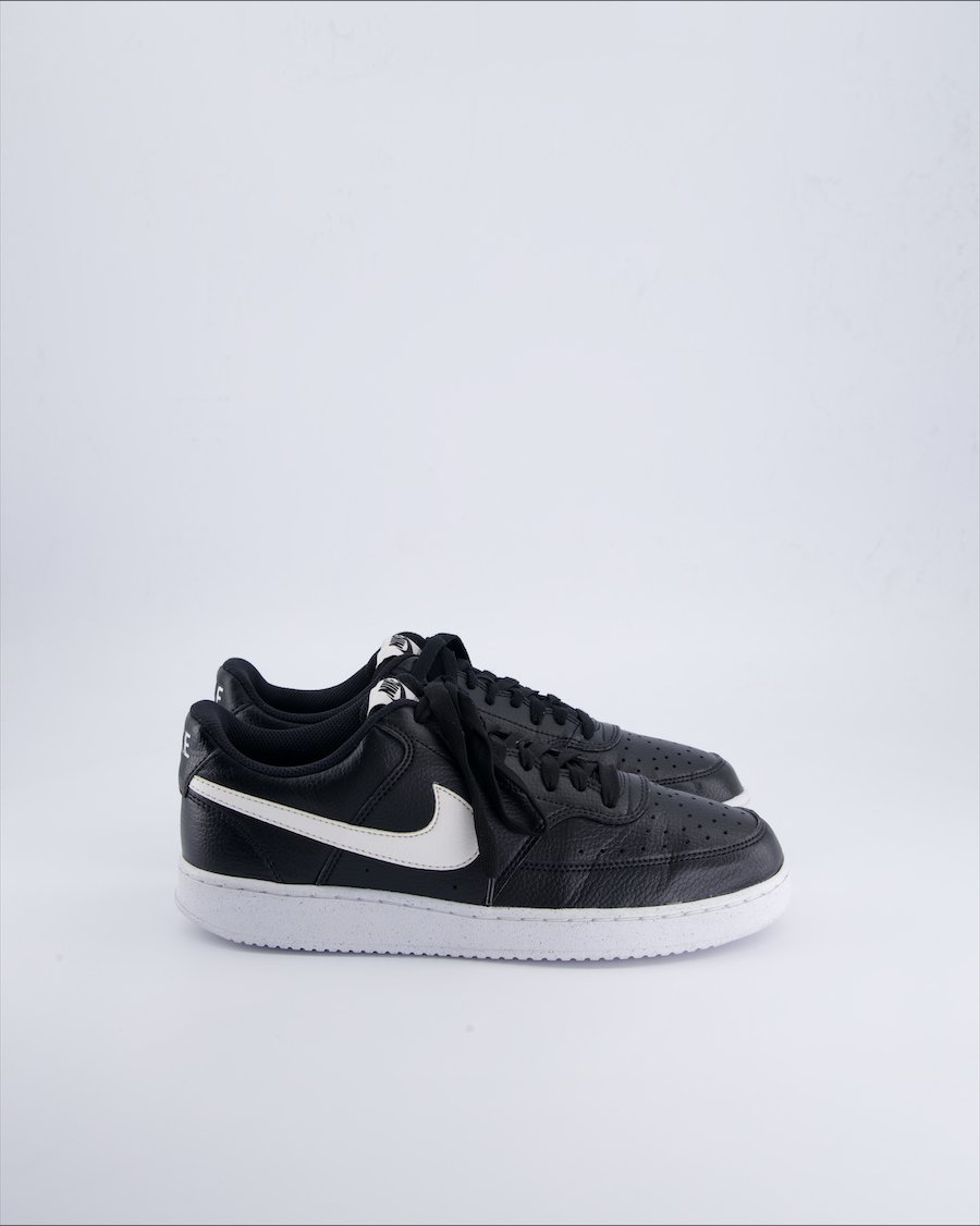 Nike Court Vision Trainers Leather Black 43 EU