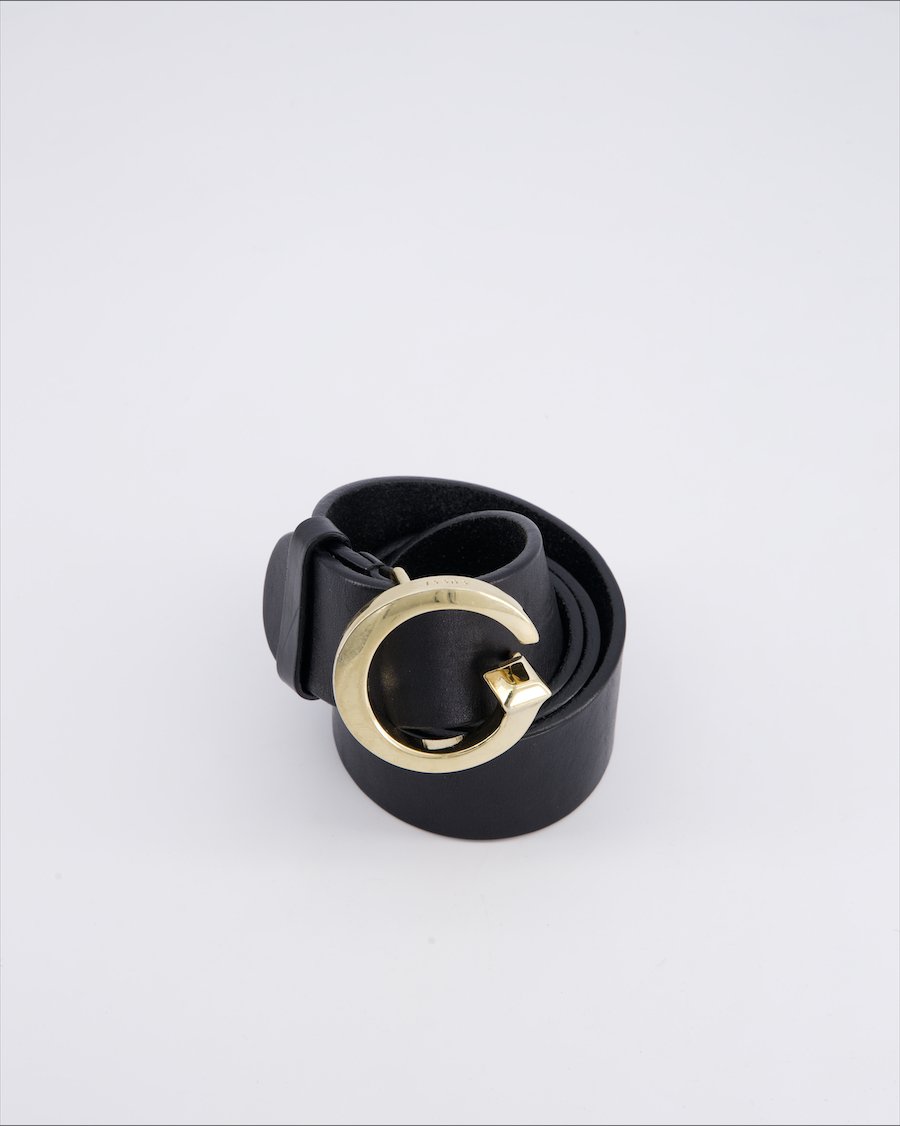 Gucci Leather Leather Black 75 cm