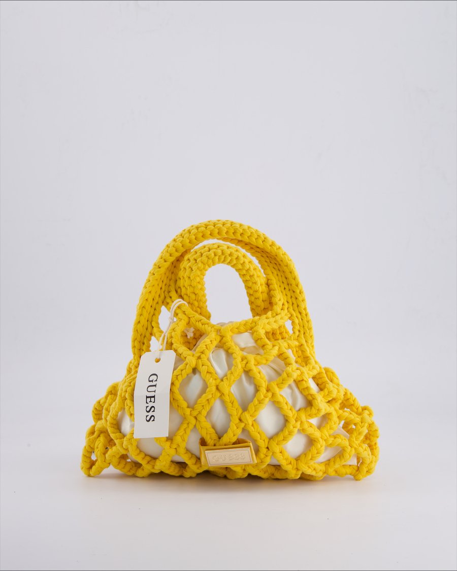 Guess Handbags Cloth Yellow