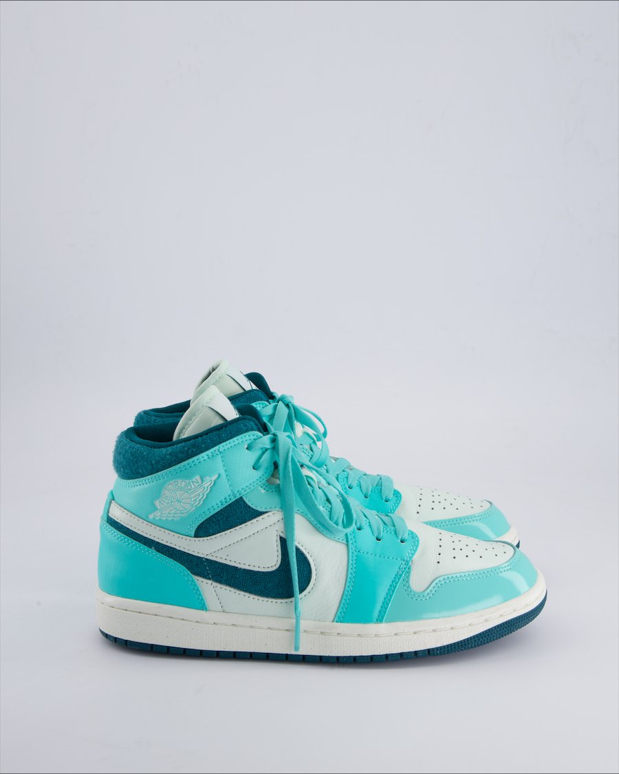 Jordan 1 Mid Se Trainers Leather Turquoise 39 EU