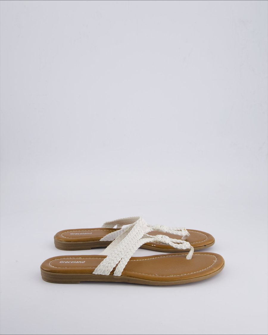 Graceland Sandals Cloth White 39 EU