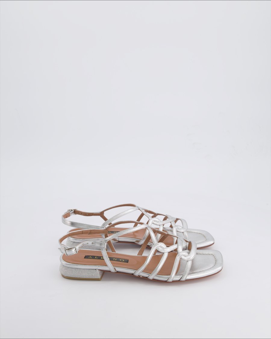 Albano Sandals Leather Silver 38 EU