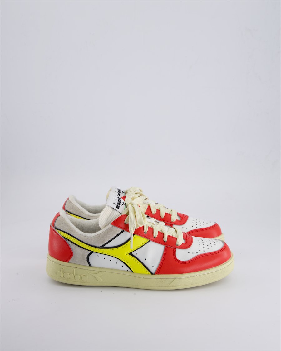 Diadora Trainers Leather Red 38.5 EU