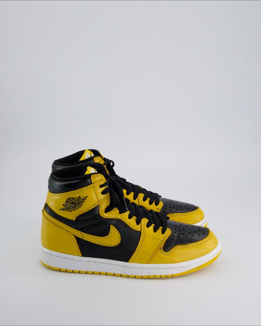 Jordan High trainers Leather Yellow 40.5 EU