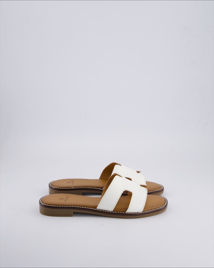 Varese Sandals Leather White 37 EU