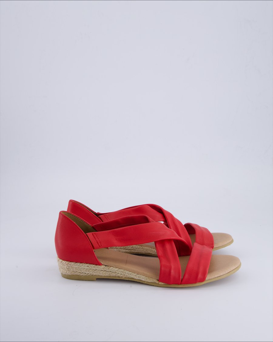 Ska Sandals Leather Red 39 EU