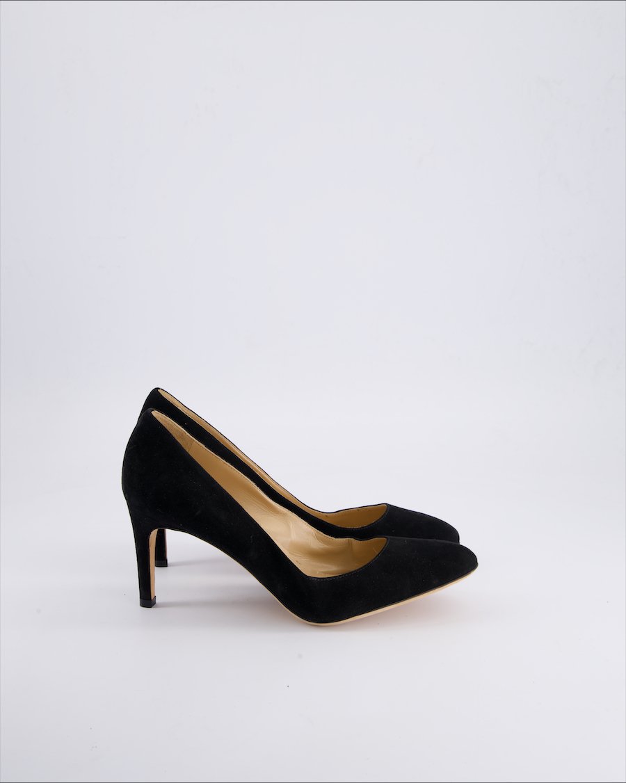 Sergio Rossi Heels Suede Black 38 EU