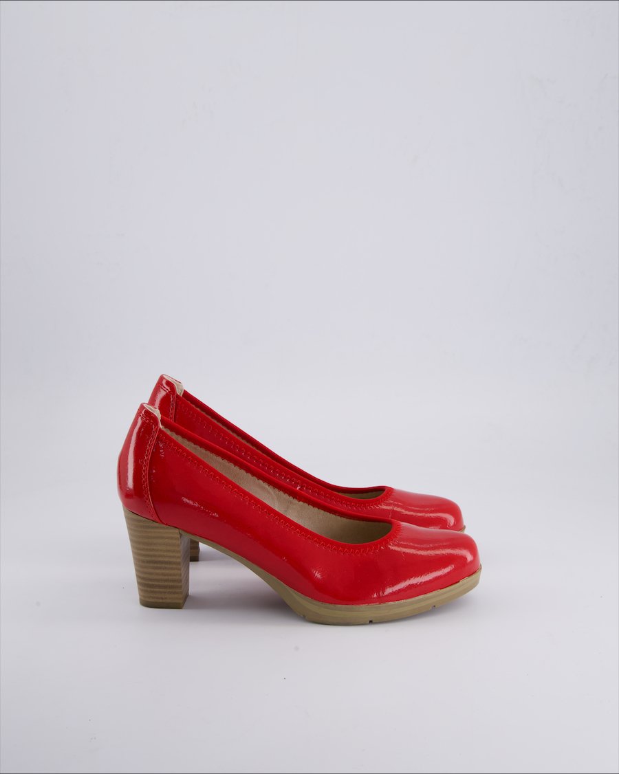 Jana Heels Leather Red 39 EU