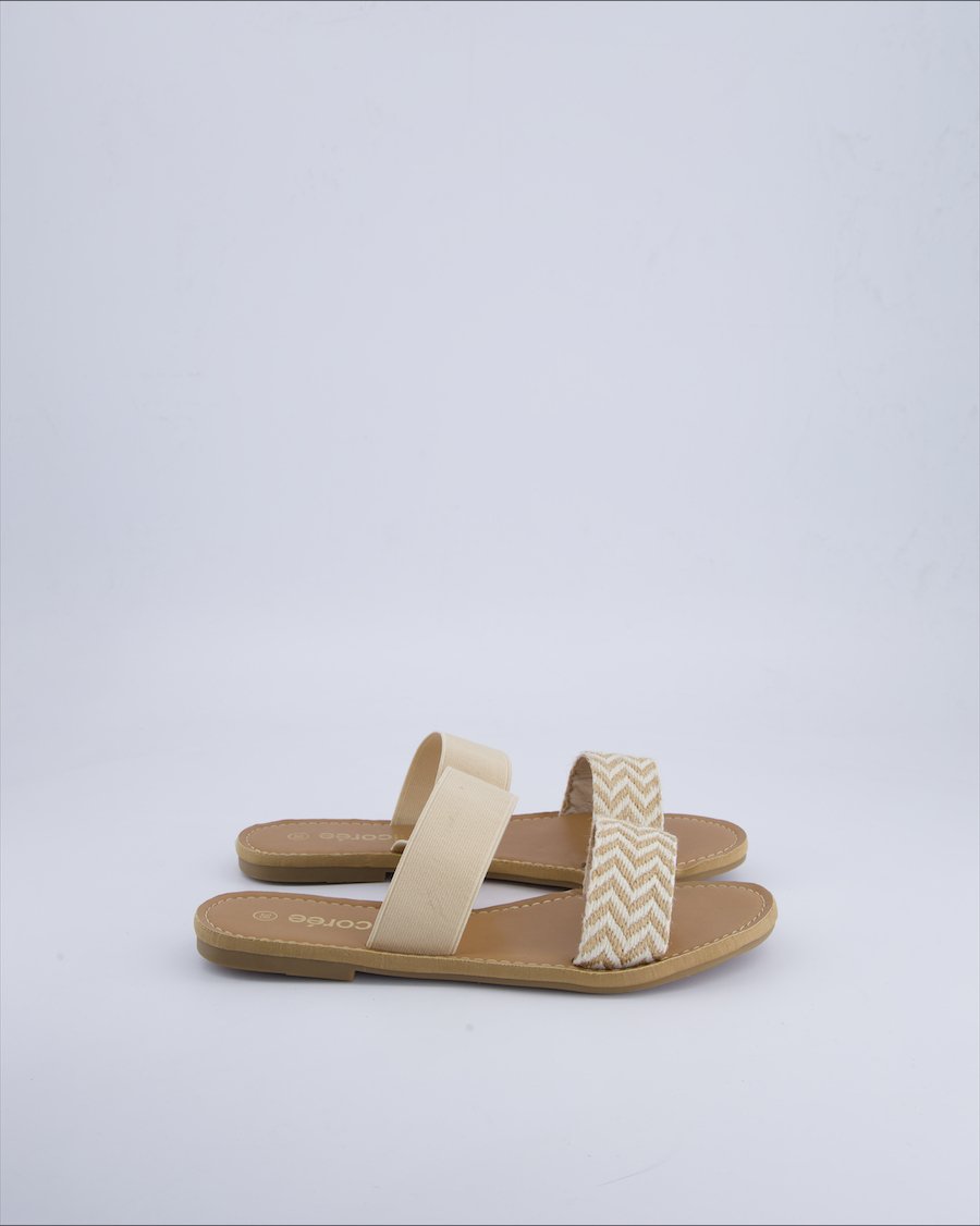 Chicorée Sandals Cloth Beige 38 EU