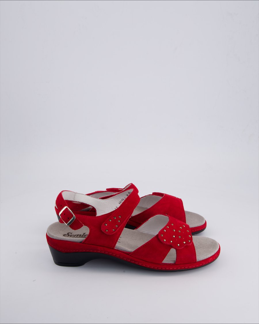 Semler Sandals Suede Red 42 EU