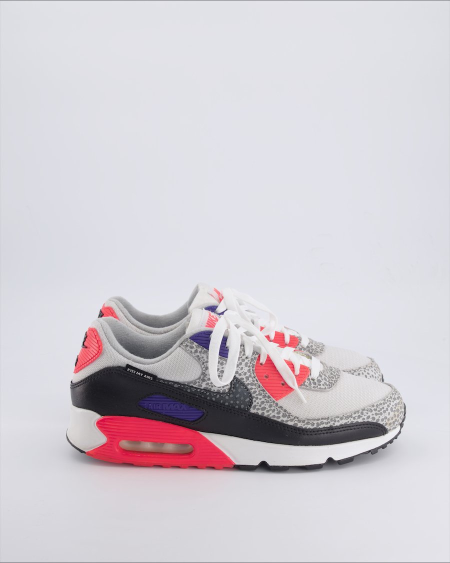 Nike Air Max 90 Kiss My Airs Safari Trainers Leather Grey 45 EU