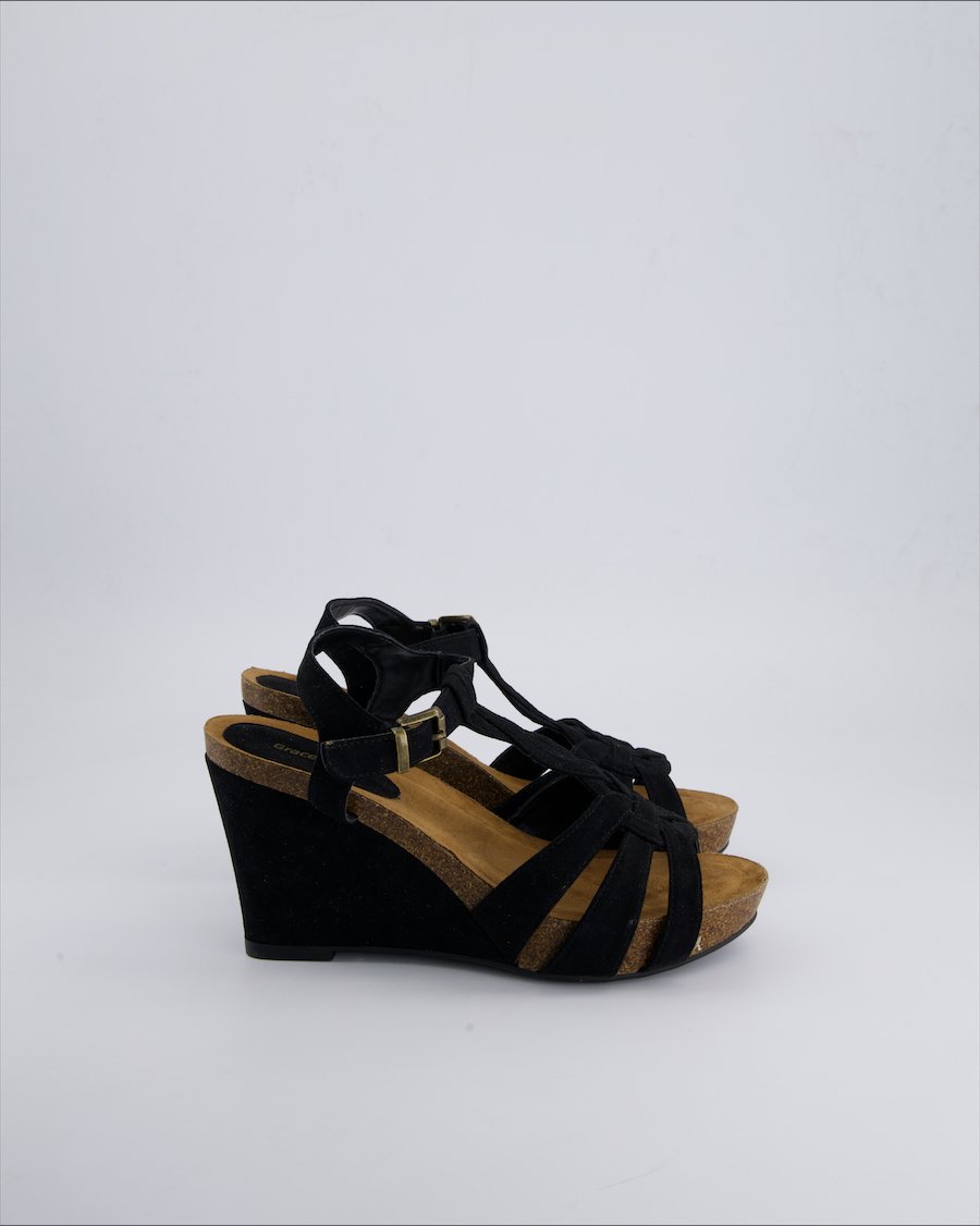 Graceland Sandals Suede Black 39 EU