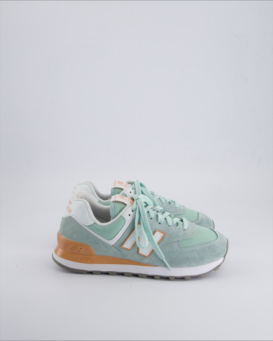 New Balance 574 Trainers Suede Turquoise 38 EU