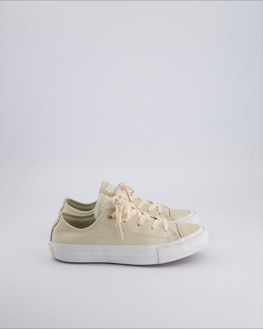 Converse Trainers Leather Beige 36 EU
