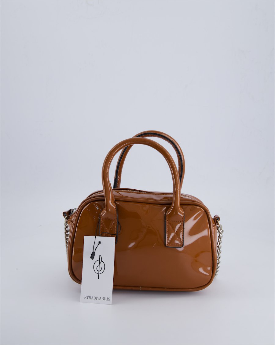 Stradivarius Crossbody bags Vegan leather Brown