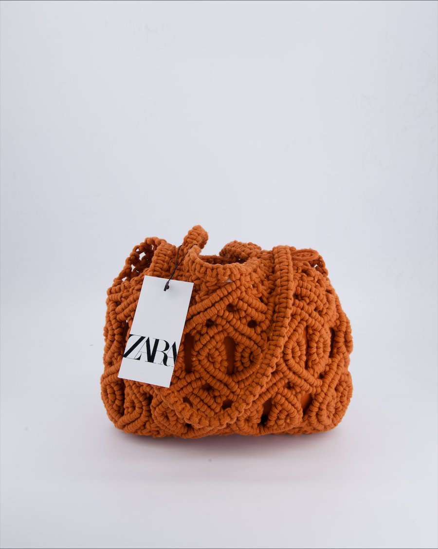 Zara Shoulder bags Cloth Brown