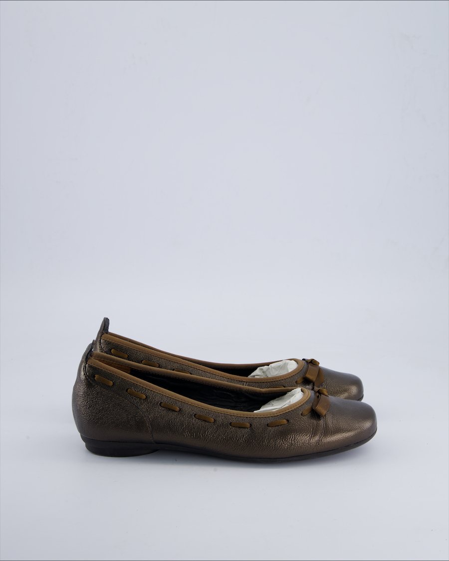 Paul Green Ballet flats Leather Brown 38 EU