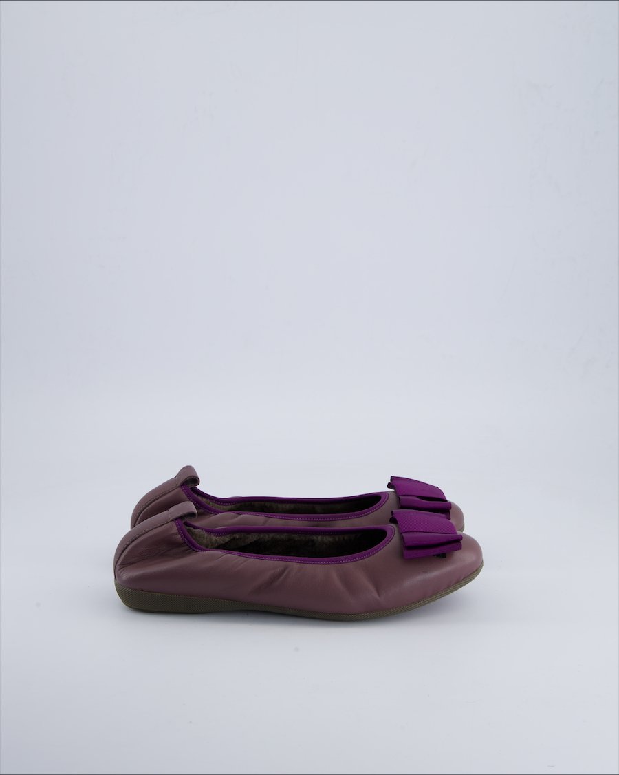 La Ballerina Ballet flats Leather Purple 38 EU