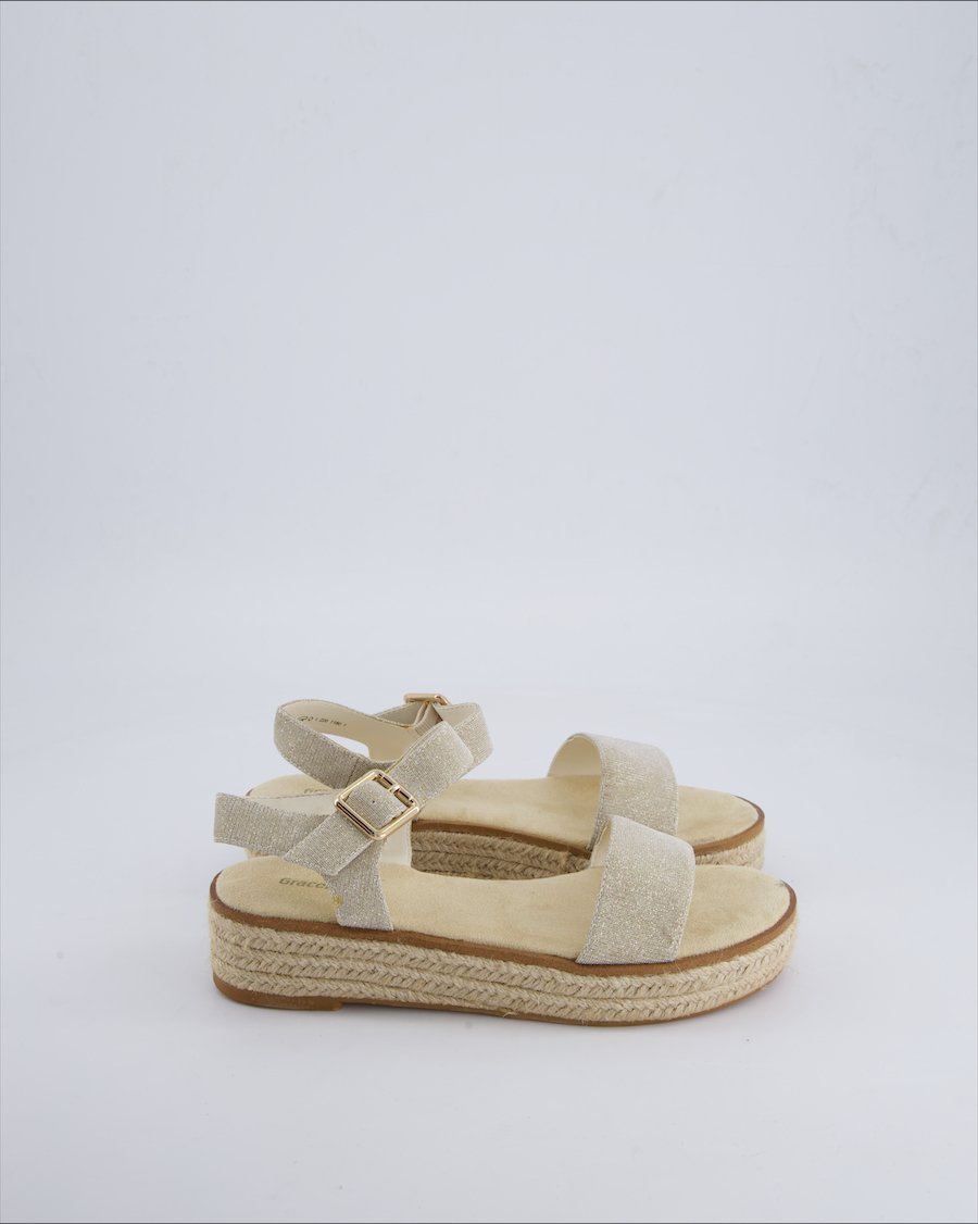 Graceland Espadrilles Glitter Beige 37 EU