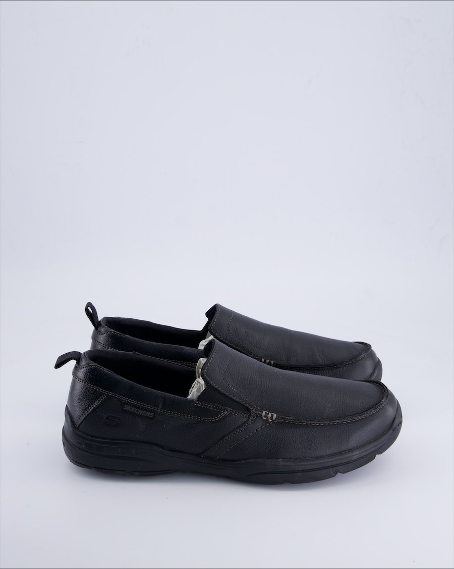 Skechers Flats Leather Black 42.5 EU