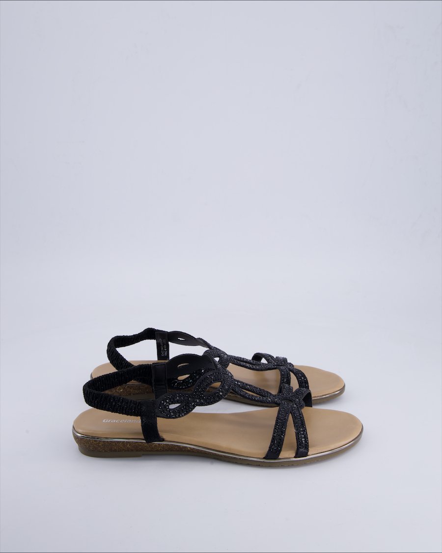 Graceland Sandals Vegan leather Black 41 EU