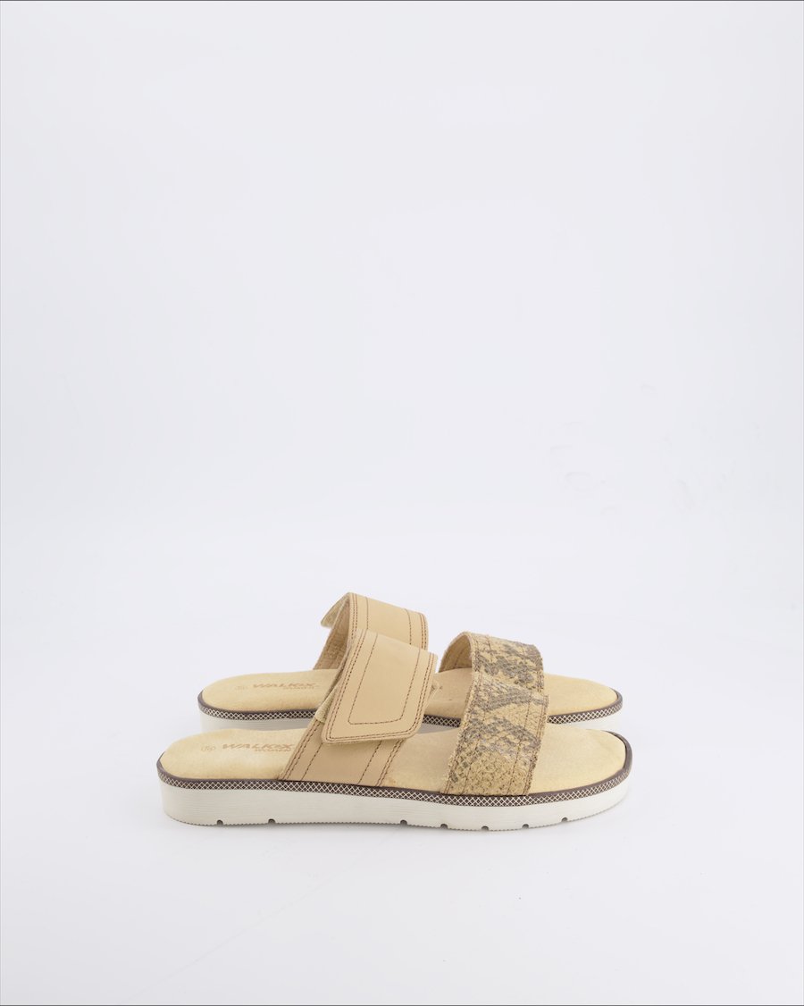 Walkx Sandals Leather Ecru 37 EU