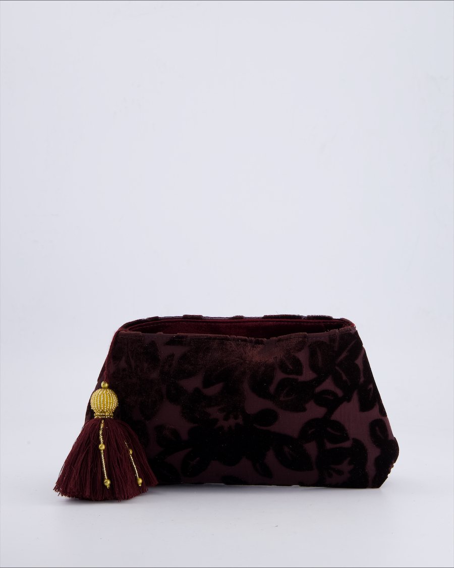 Shiraleah Handbags Velvet Burgundy