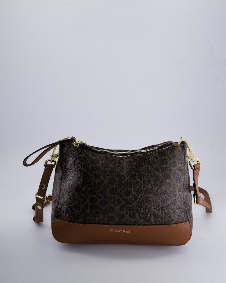 Calvin Klein Crossbody bags Leather Brown