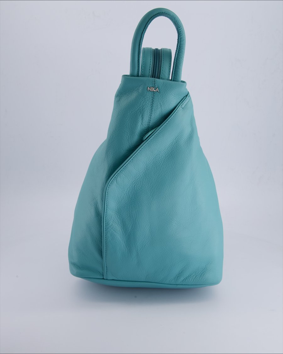 Nika Handbags Leather Turquoise