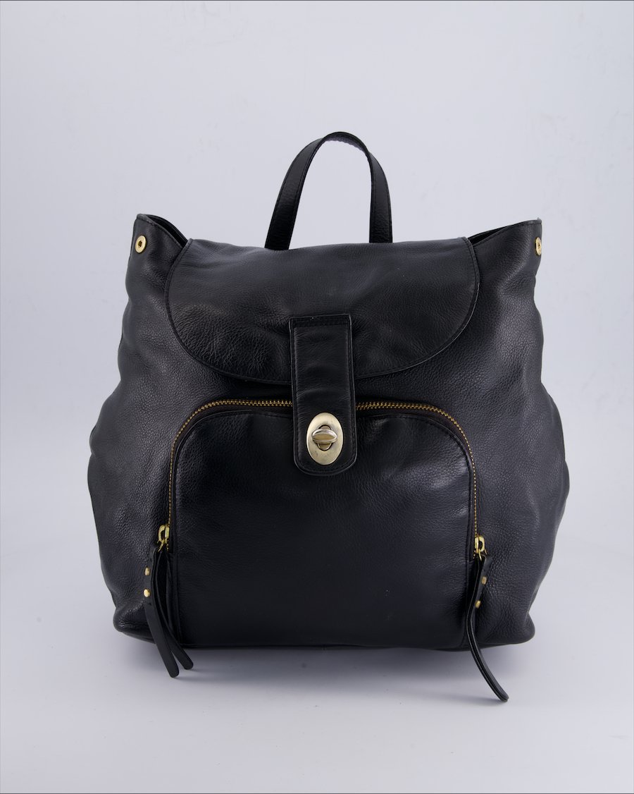 Nulu Backpacks Leather Black