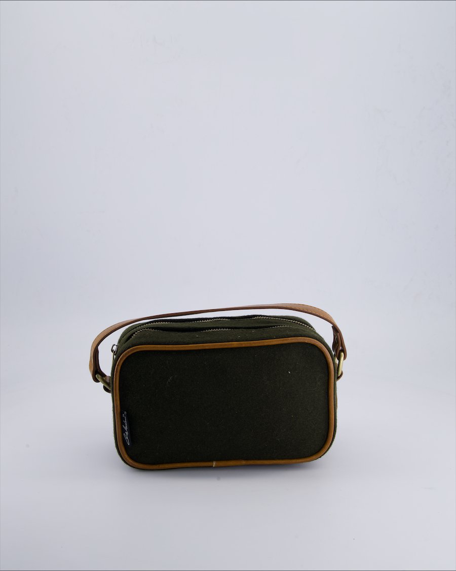 Carlo Milano Handbags Faux fur Khaki