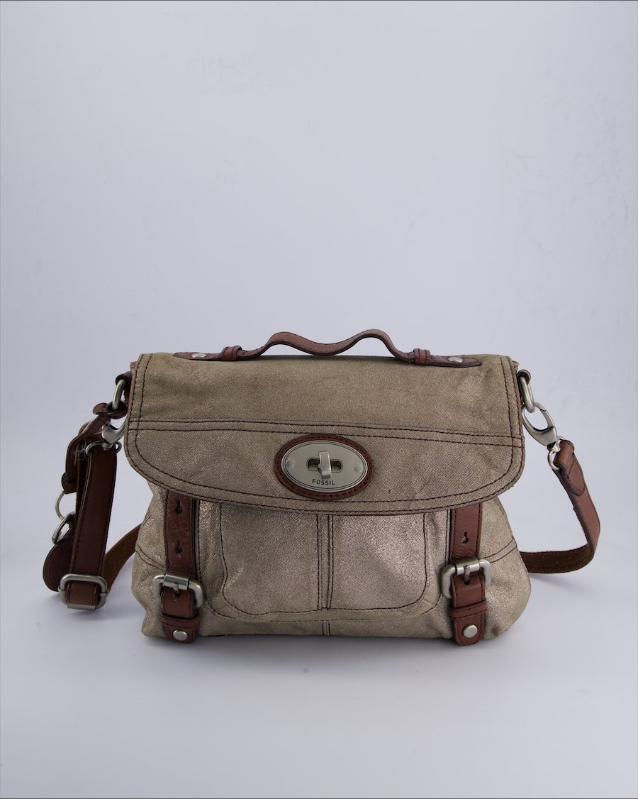 Fossil Crossbody bags Cloth Brown