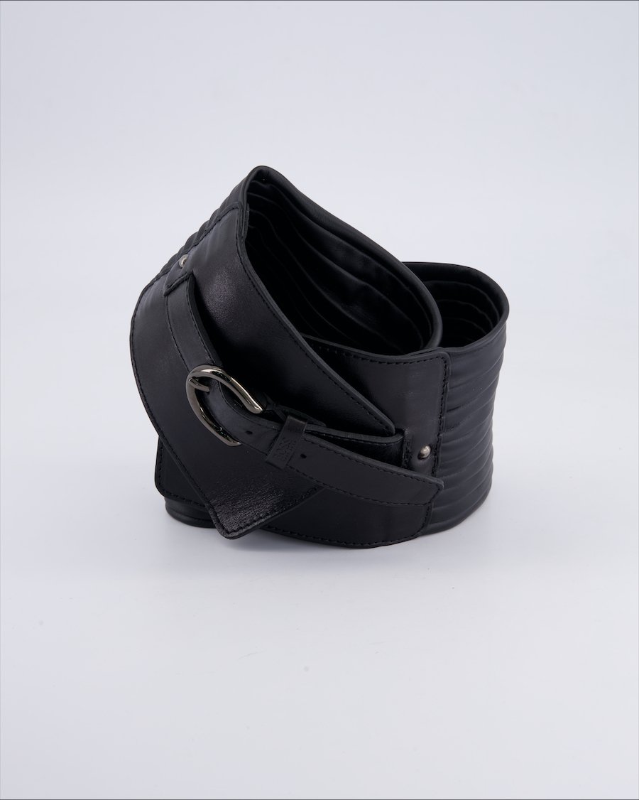 Hugo Boss Chains Leather Black 75 cm