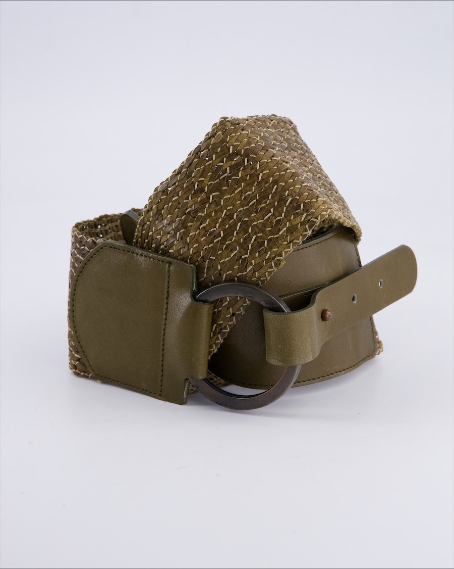 Marc Cain Chains Leather Green 75 cm