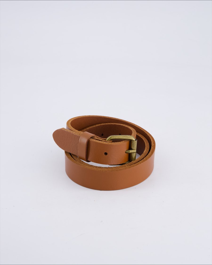 Selected Chains Leather Camel 85 cm