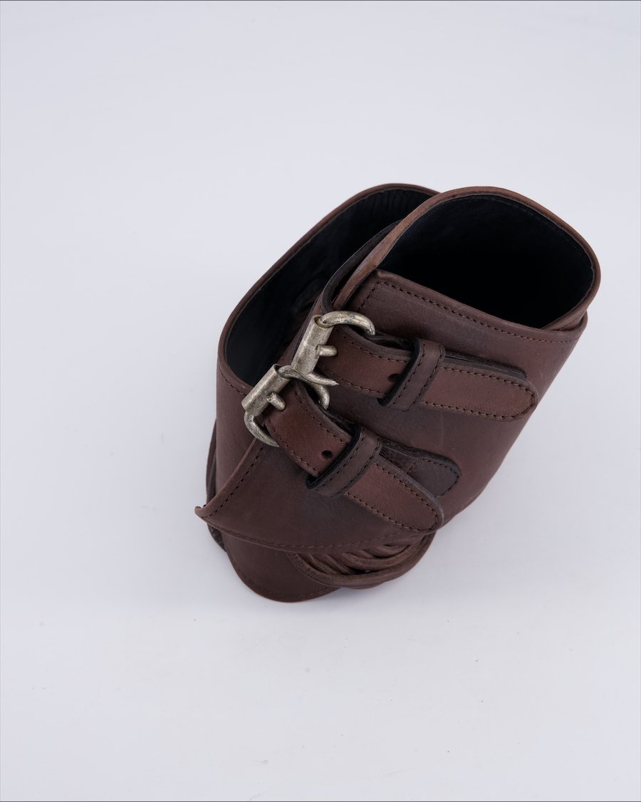 Marc Cain Leather Leather Brown 75 cm