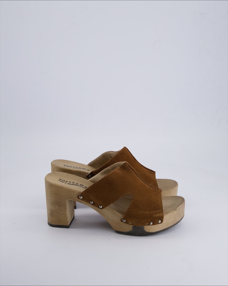 Soft Clox Heels Suede Brown 41 EU