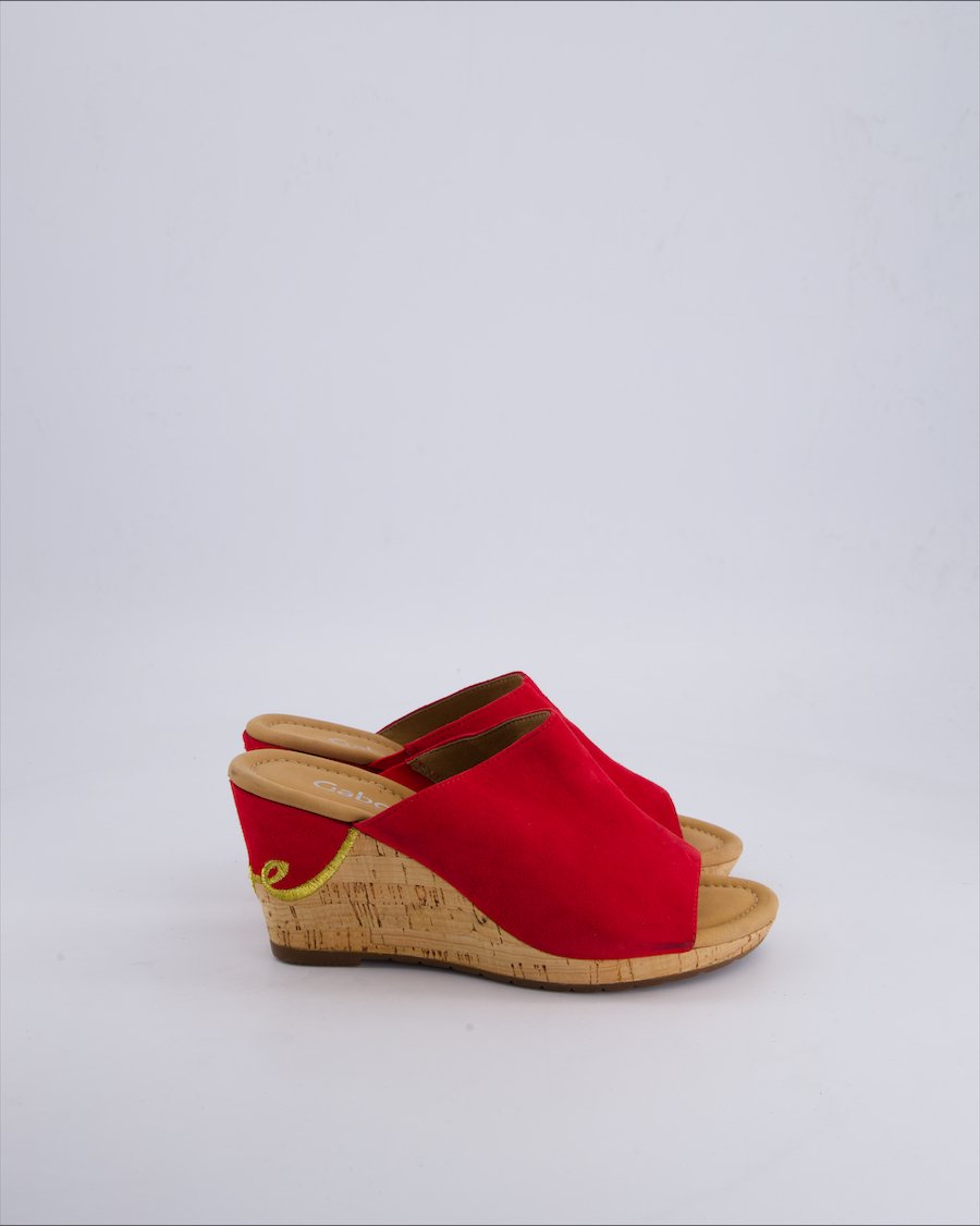 Gabor Sandals Suede Red 37.5 EU
