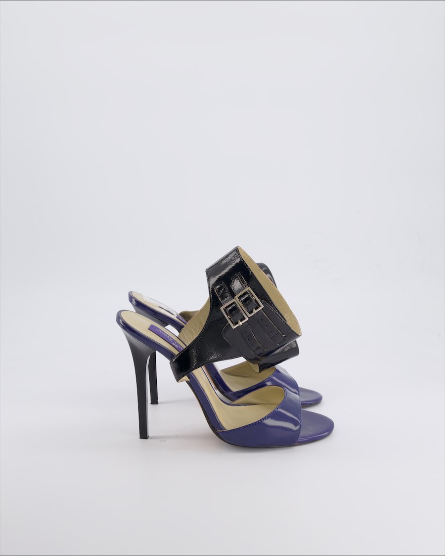 Jimmy Choo For H&M Heels Leather Blue 39 EU