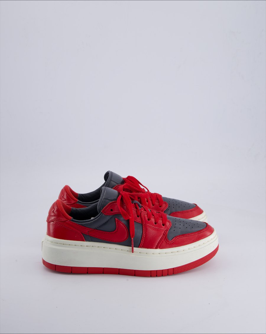 Nike Air Jordan 1 Elevate Low Trainers Leather Red 38.5 EU
