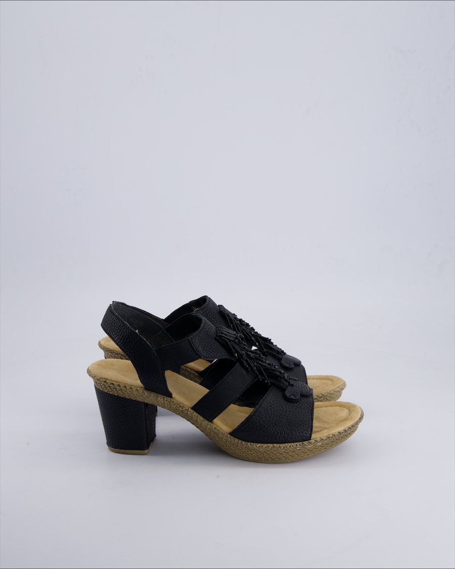 Rieker Heels Leather Black 39 EU