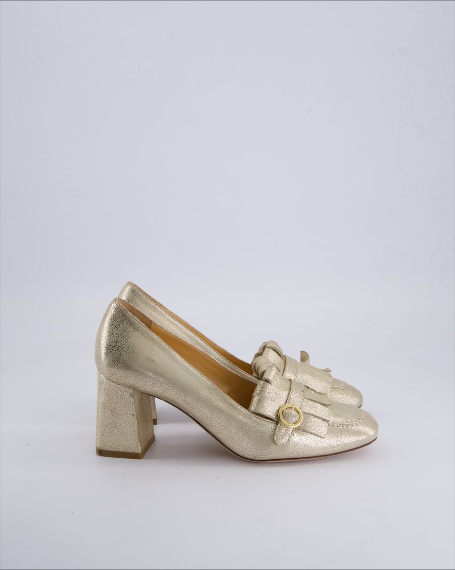 Festa Heels Leather Gold 39 EU